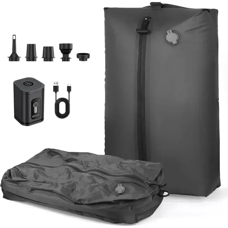 17L Vacuum Compression Bag with Air Pump Reusable Clothing Storage Bag Travel Compression Backpack Luggage Bag